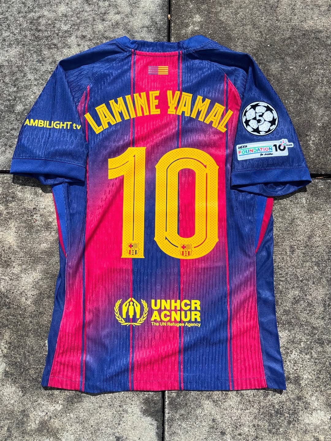 BARCELONA HOME LAMINE YAMAL 10+ patche champion league