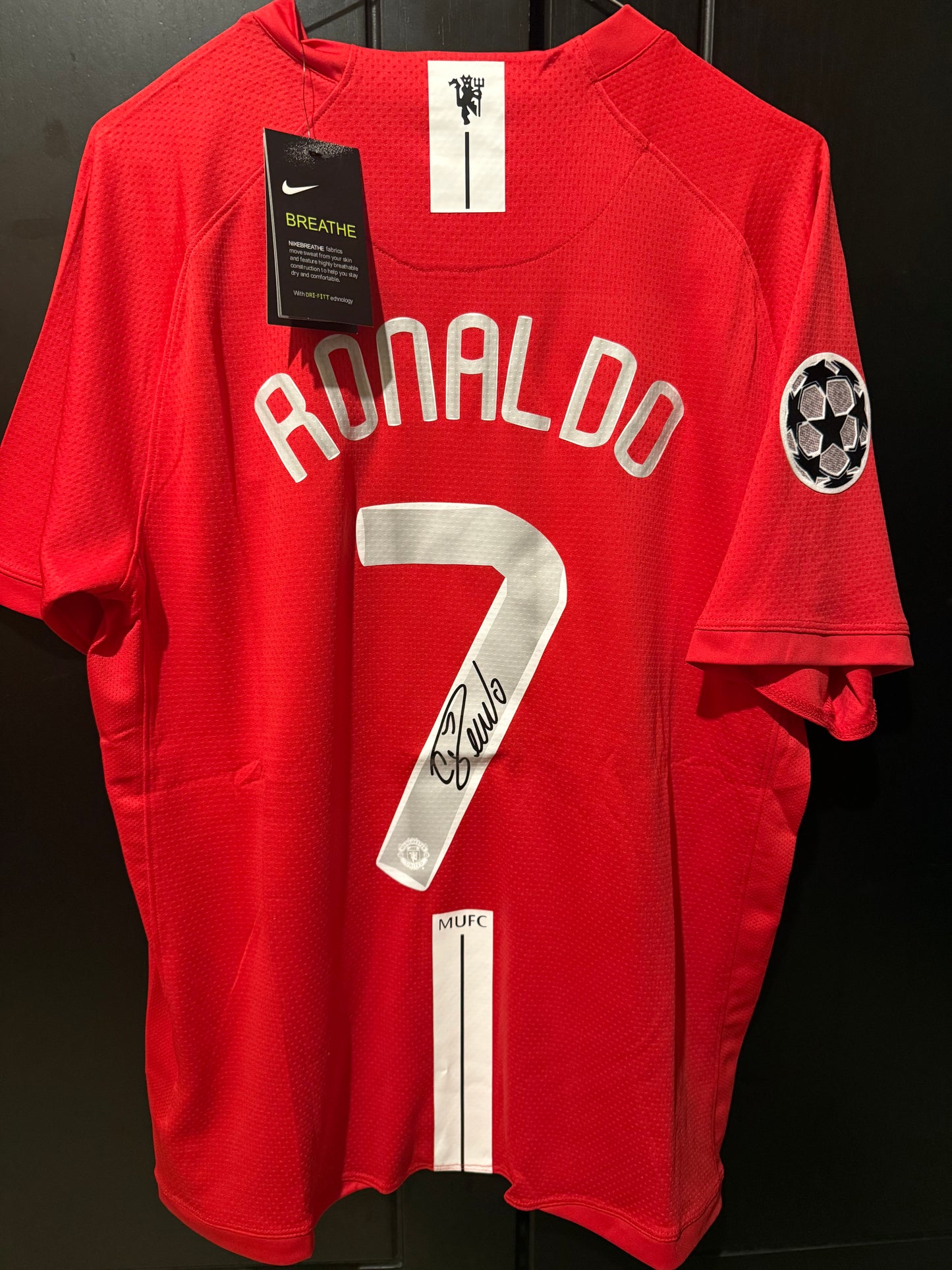 Ronaldo sign kit Retro Man united 2008 final champion kit