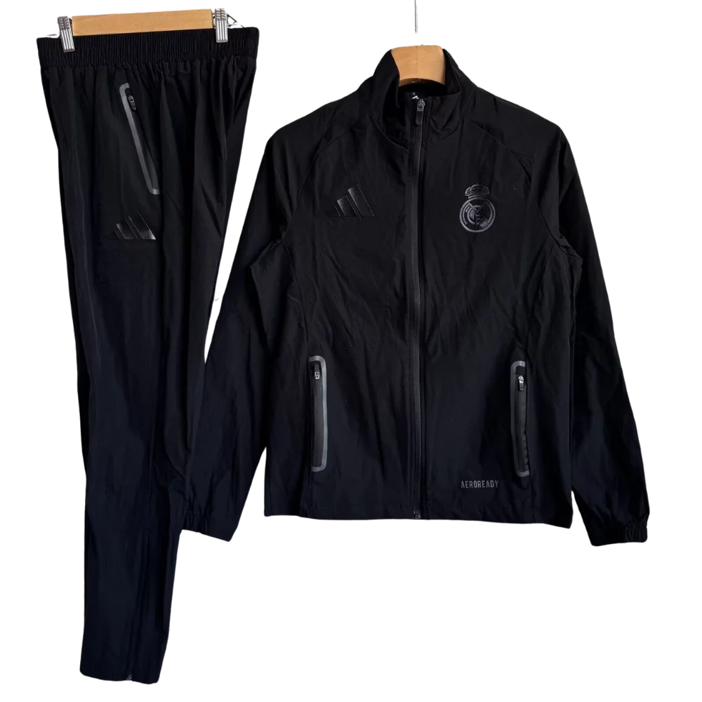 Real madrid Full black tracksuit 25/26