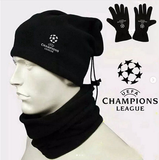 Winter set Champions league nickwarmer , gloves