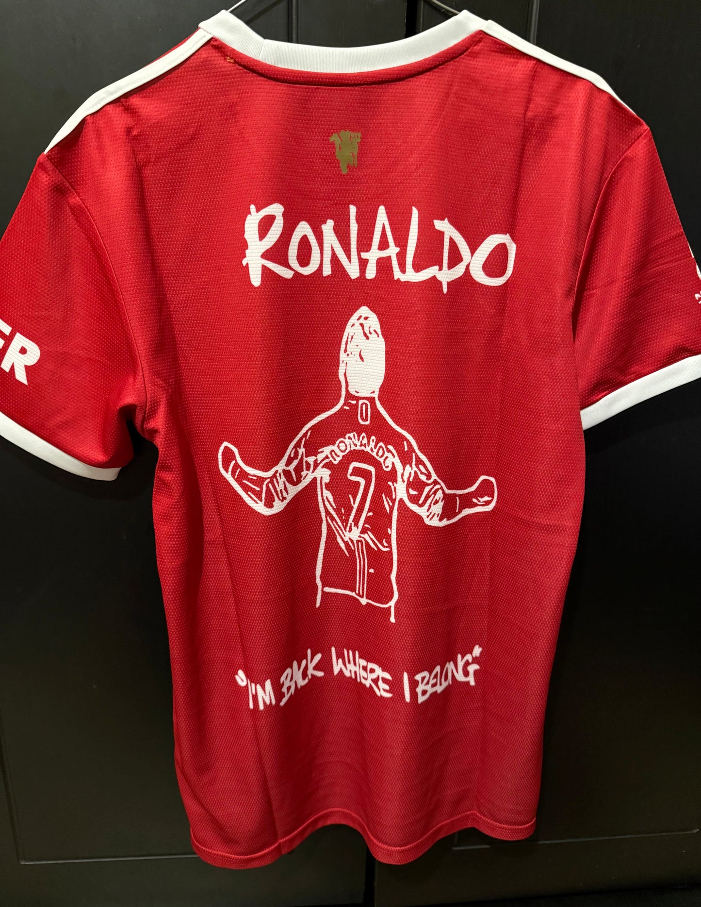 Ronaldo specail edition jersey Man united Im back Where I belong