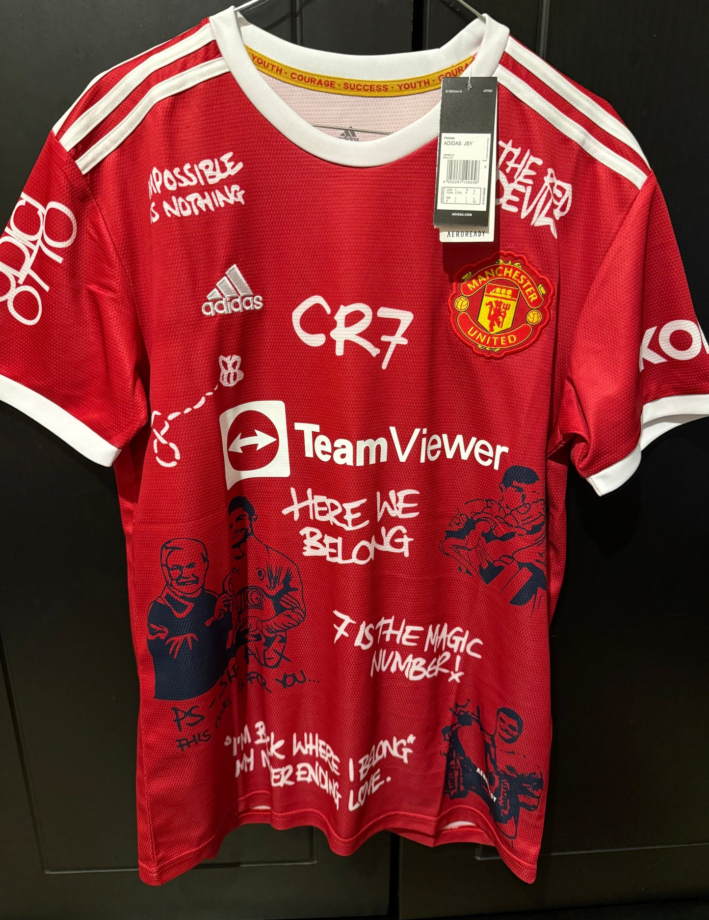 Ronaldo specail edition jersey Man united Im back Where I belong