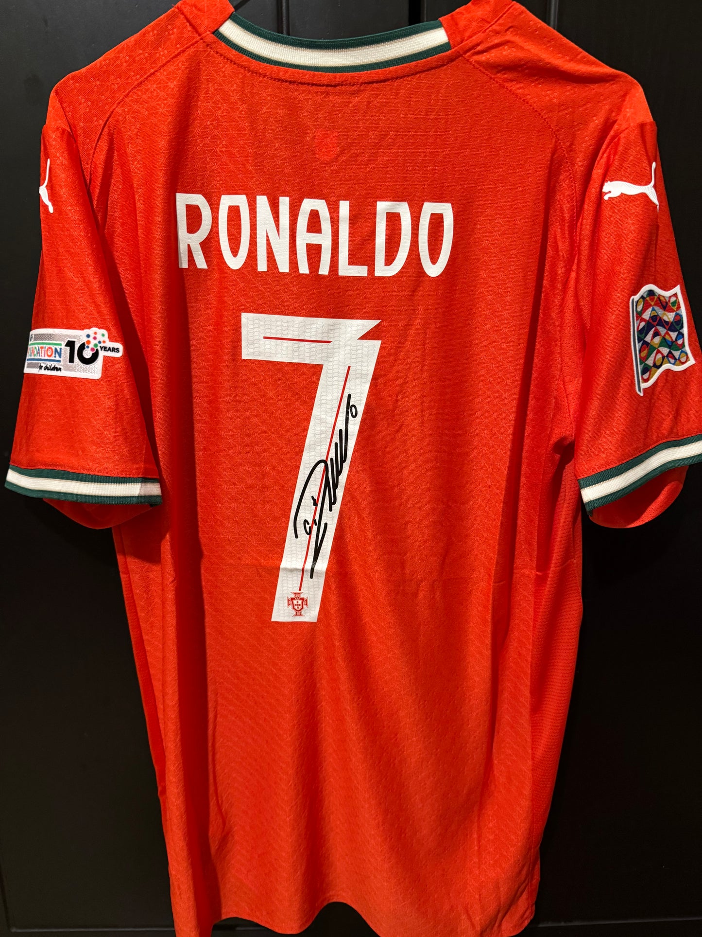 Portugal home Final kit  25/26 ronaldo with sign