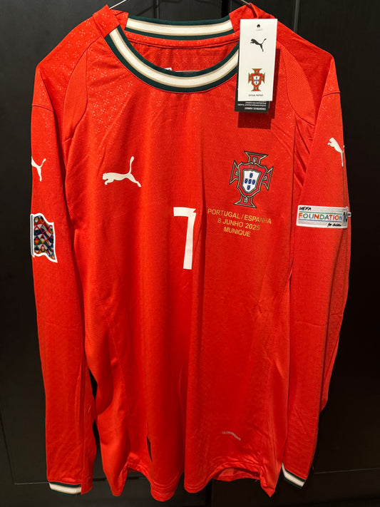 Portugal home long sleeve Final 2025 sign ronaldo