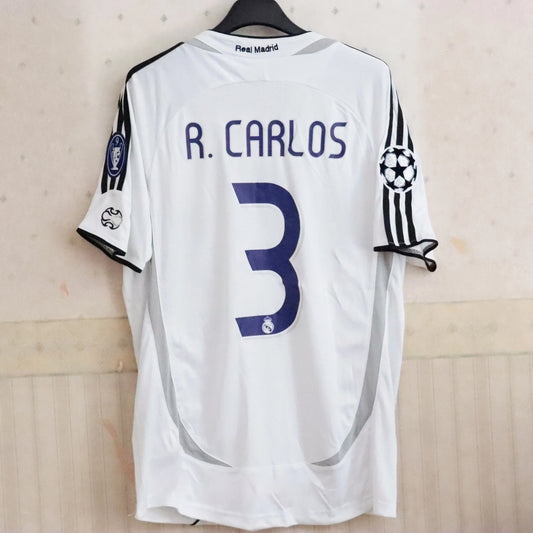 Roberto carlos retro Real madrid kit 2006 full patches