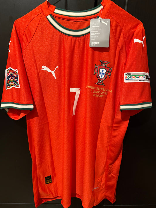 Portugal home Final kit  25/26 ronaldo with sign